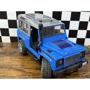 Bruder Land Rover Defender Blue Toy Truck 2010 Made in Germany - No Doors